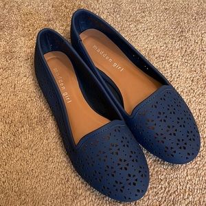 Madden Girl Navy Flats